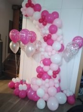 Comunnie guirlande + helium ballonnen