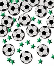 Confetti metallic voetbal