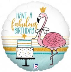 36884P Happy birthday flamingo